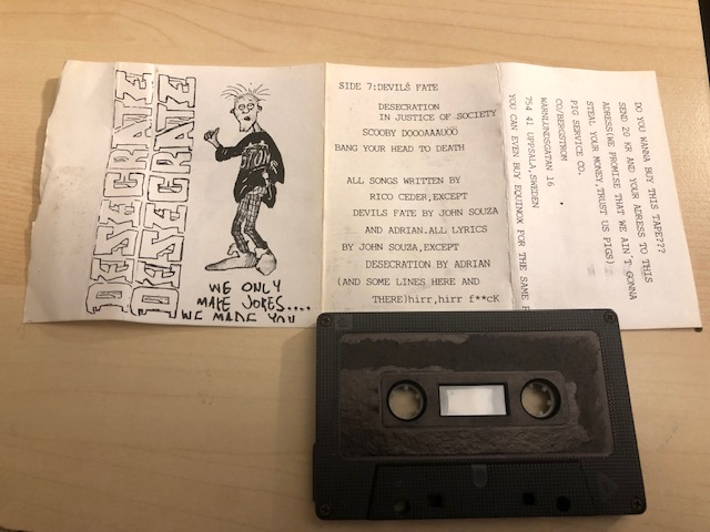 Original demo cassette and insert